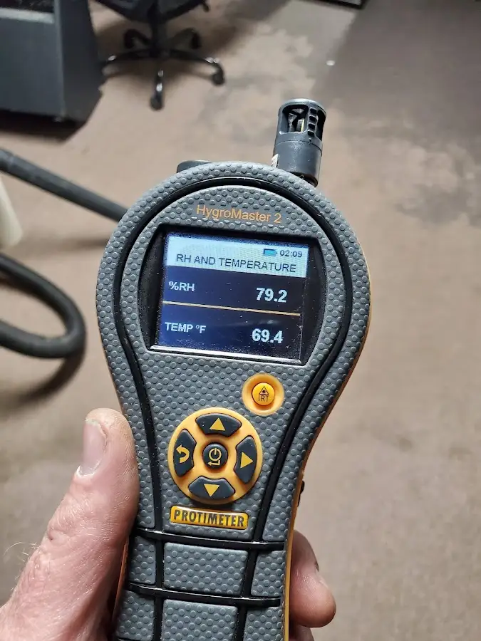 Moisture meter humidity assessment for Mold Remediation & Removal in New Bedford